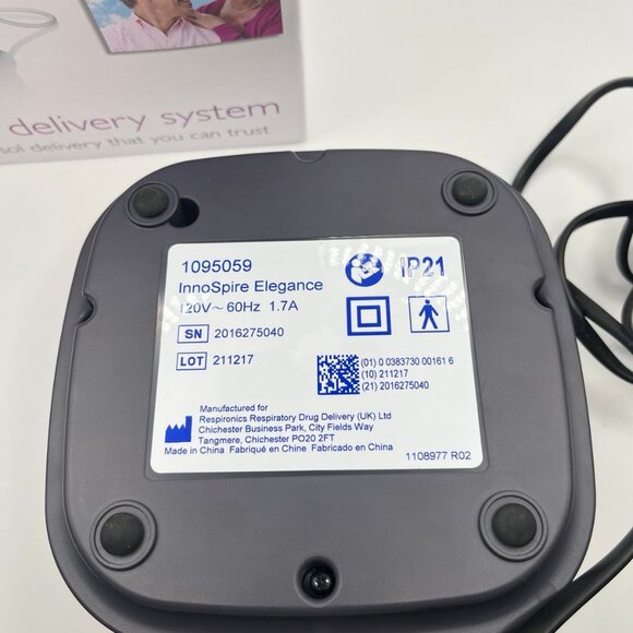 Philips Respironics InnoSpire Elegance Nebulizer Aerosol Unit w/ accessories - Picture 11 of 12